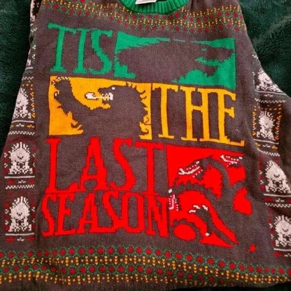 Game of thrones 'tis the last season ugly Christmas sweater Large - Picture 4 of 4